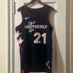 Philadelphia 76ers mens basketball jersey size medium